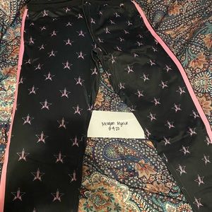 Jeffree Star pink and black joggers